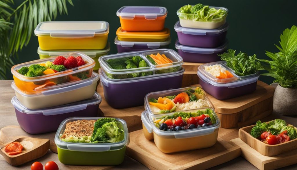 meal prep containers and lunch boxes