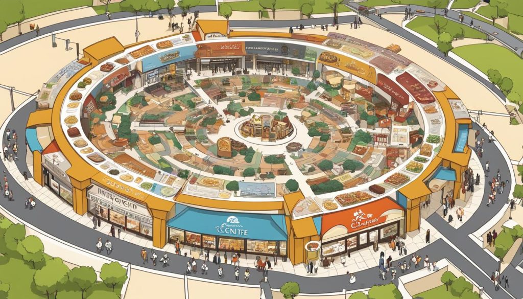 trafford centre food court map